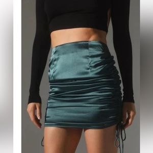 GREEN MINI SKIRT